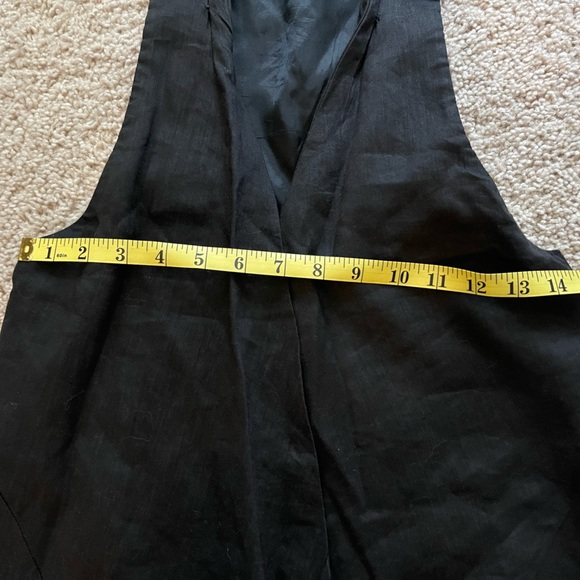 SEXY Zara Basic black double open vest size 6 - Picture 8 of 12